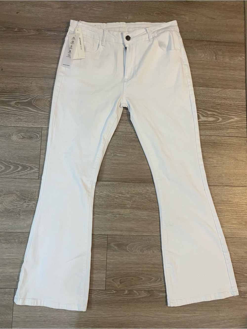 Rosewear Denim White Flared Jeans New with tags